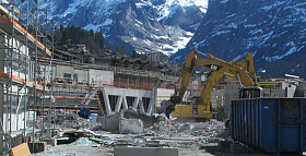 Grossbaustelle Bauprojekt V-Bahn Jungfraubahnen
