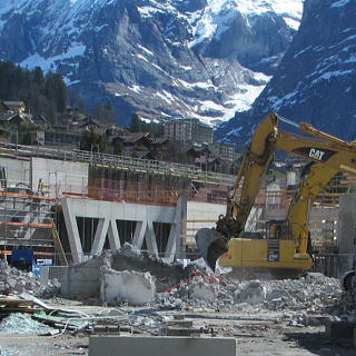 Bauprojekt V-Bahn Jungfraubahnen