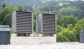 Wärmepumpe Aussen Dach UltraSource Hoval